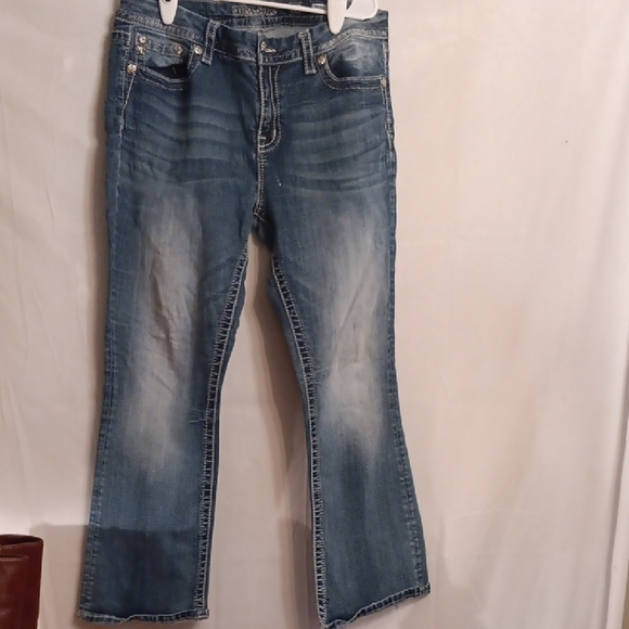 Miss Me classic Blue Denim Jeans Size  32/29 - Picture 1 of 14